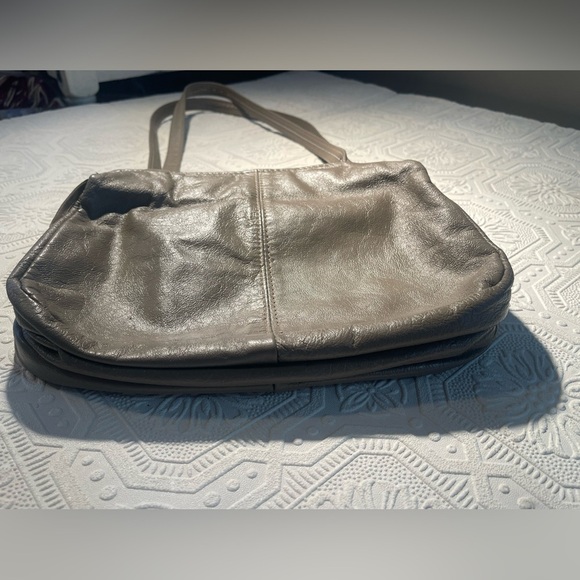 Vintage Durabuilt Vancouver Canada Grey Leather Hand Bag - Picture 6 of 16